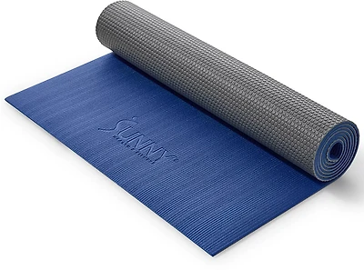 Sunny Health & Fitness Anti-Slip Dual Color Exercise Yoga Mat