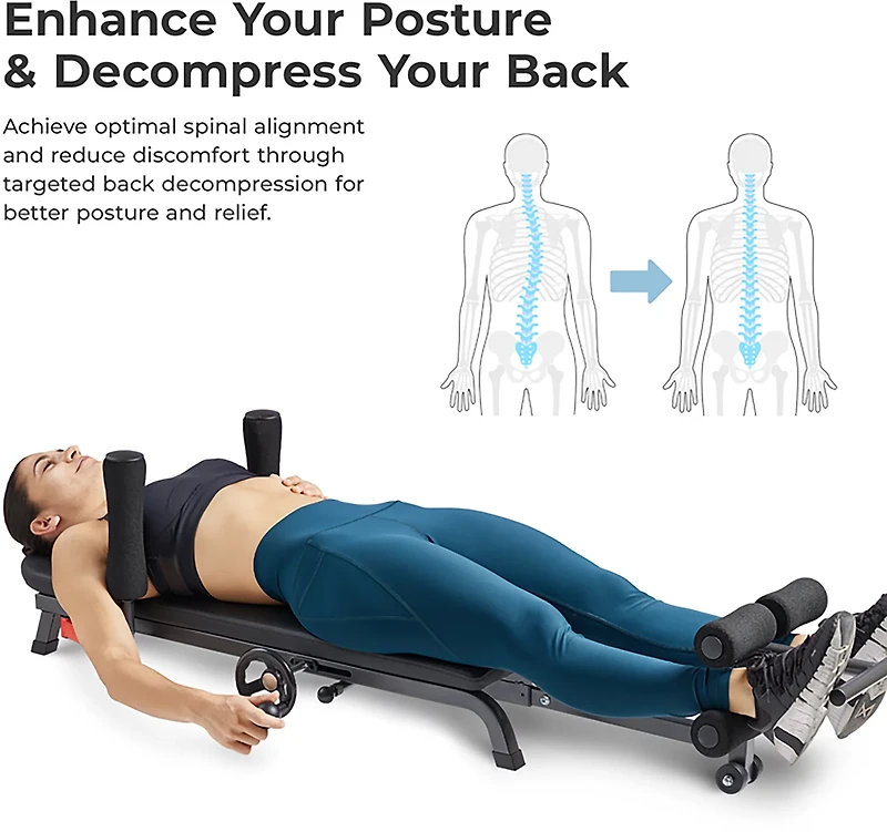 Sunny Health & Fitness Adjustable Stretch and Decompression Table