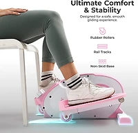 Sunny Health & Fitness Smart Portable Magnetic Under Desk Elliptical