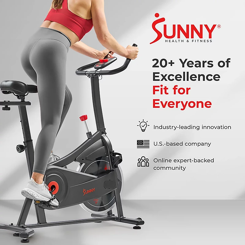 Sunny Health & Fitness ACTIVE 100 Smart Magnetic Cycling Exercise Bike