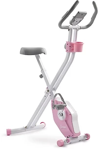 Sunny Health & Fitness Pink Foldable Magnetic X-Bike Pro