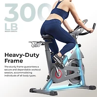 Sunny Health & Fitness SMART Magnetic Resistance Exercise Bike with Dumbbell Holder