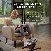 Sunny Health & Fitness SMART Motorized 18 Level Mini Exercise Bike