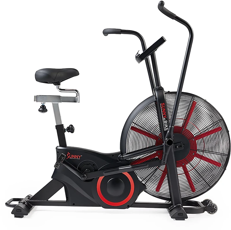 Sunny Health & Fitness Tornado Smart Dual Belt Air-Resistance Bike