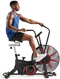 Sunny Health & Fitness Tornado Smart Dual Belt Air-Resistance Bike