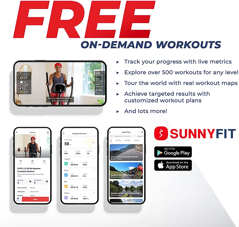 Sunny Health & Fitness Elite Interactive Cross Training Elliptical