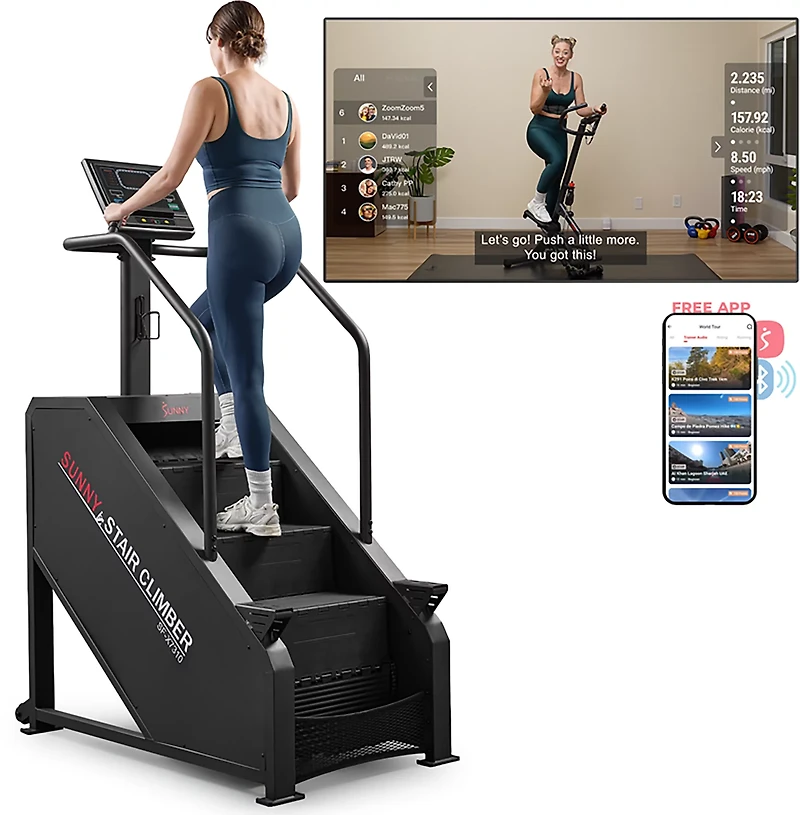 Sunny Health & Fitness Premium Smart Stair Climber