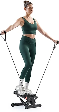 Sunny Health & Fitness Smart Twist Stepper with Resistance Bands