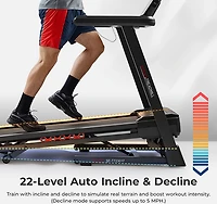 Sunny Health & Fitness Excel Smart Incline/Decline Treadmill