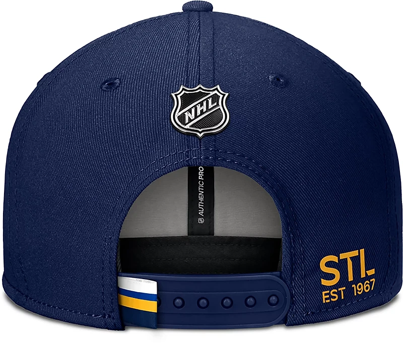 Fanatics Blues Rink Prime 3 Structured Adjustable Cap