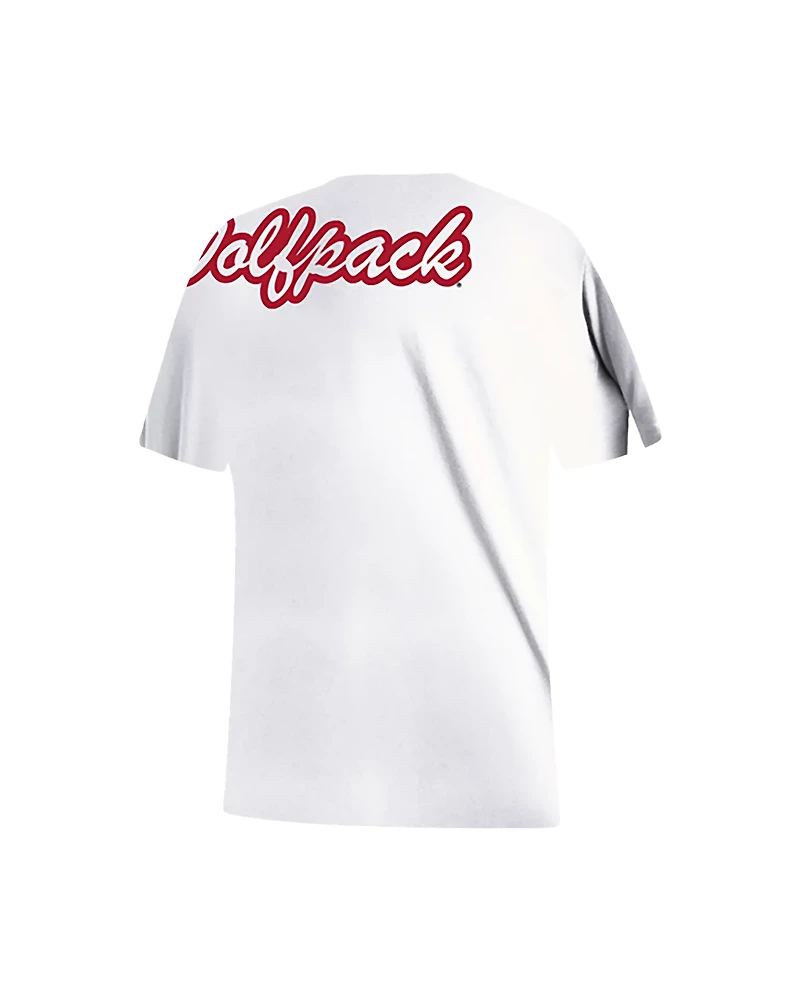 adidas Men's NC State Wolfpack Script Short Sleeve T-shirt