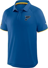 Fanatics Men's Blues Authentic Pro Rink Polo Shirt