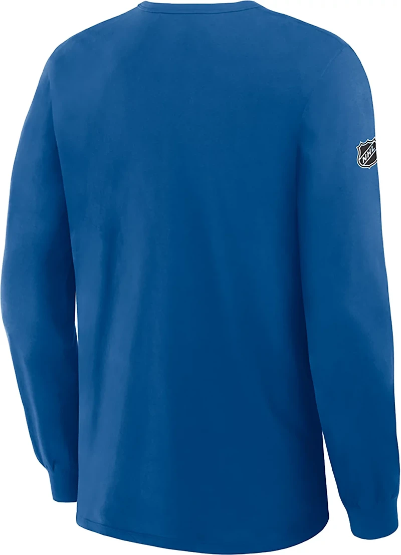 Fanatics Men's Blues Authentic Pro Primary Long Sleeve T-shirt