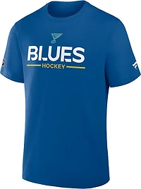 Fanatics Men's Blues Authentic Pro Primary T-shirt