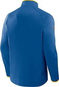Fanatics Men's Blues Authentic Pro Rink Fleece Long Sleeve 1/4 Zip