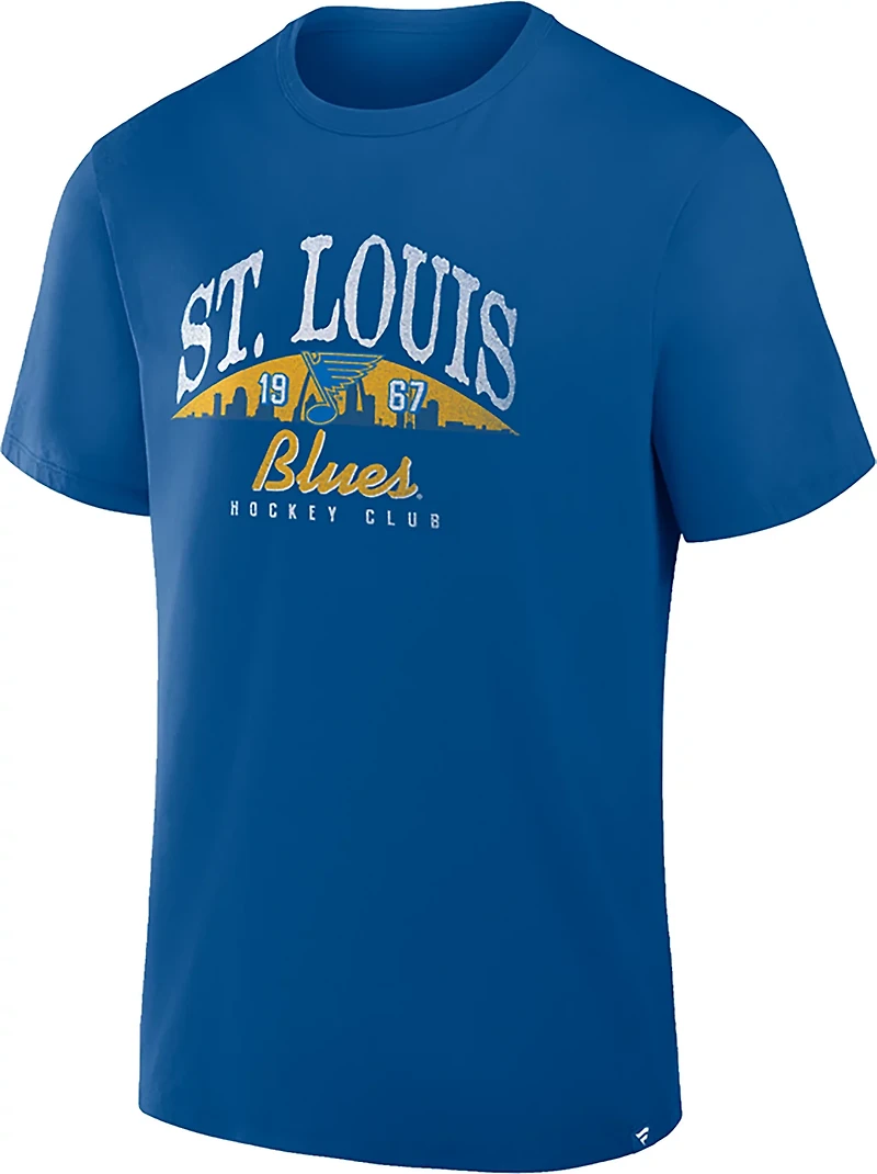 Fanatics Men's St. Louis Blues Native Nostalgia Legacy Cotton Short Sleeve T-shirt
