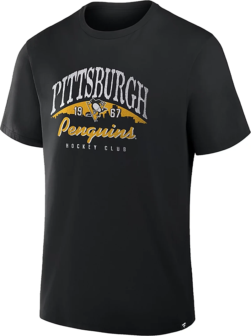 Fanatics Men's Pittsburgh Penguins Native Nostalgia Legacy Cotton Short Sleeve T-shirt