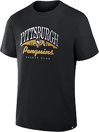 Fanatics Men's Pittsburgh Penguins Native Nostalgia Legacy Cotton Short Sleeve T-shirt