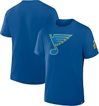 Fanatics Men's St. Louis Blues Hat Trick Legacy Cotton Short Sleeve T-shirt