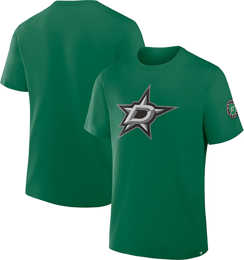 Fanatics Men's Dallas Stars Hat Trick Legacy Cotton Short Sleeve T-shirt