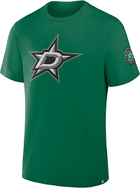 Fanatics Men's Dallas Stars Hat Trick Legacy Cotton Short Sleeve T-shirt