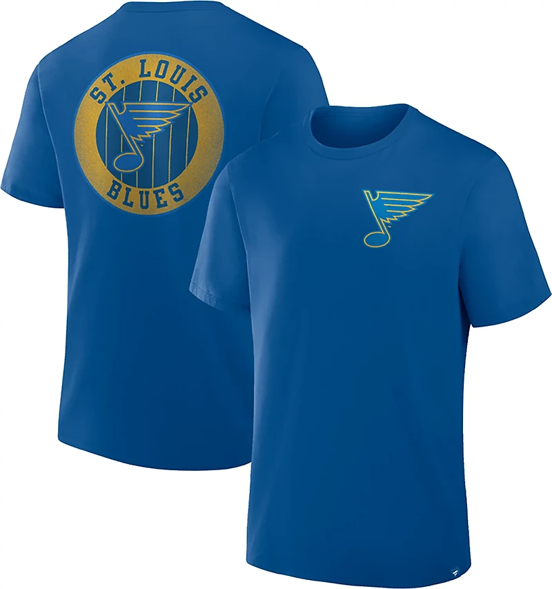 Fanatics Men's St. Louis Blues Hold the Line Legacy Cotton Short Sleeve T-shirt