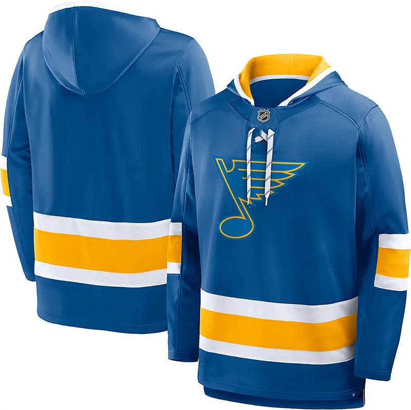 Fanatics Men's St. Louis Blues Prime Time Fleece Lace Up Hoodie
