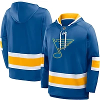 Fanatics Men's St. Louis Blues Prime Time Fleece Lace Up Hoodie