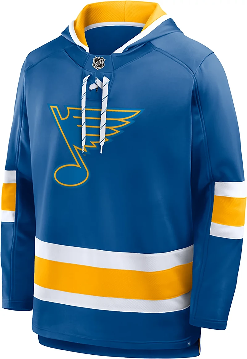 Fanatics Men's St. Louis Blues Prime Time Fleece Lace Up Hoodie