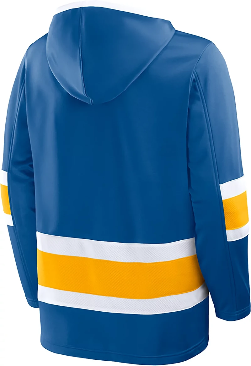 Fanatics Men's St. Louis Blues Prime Time Fleece Lace Up Hoodie
