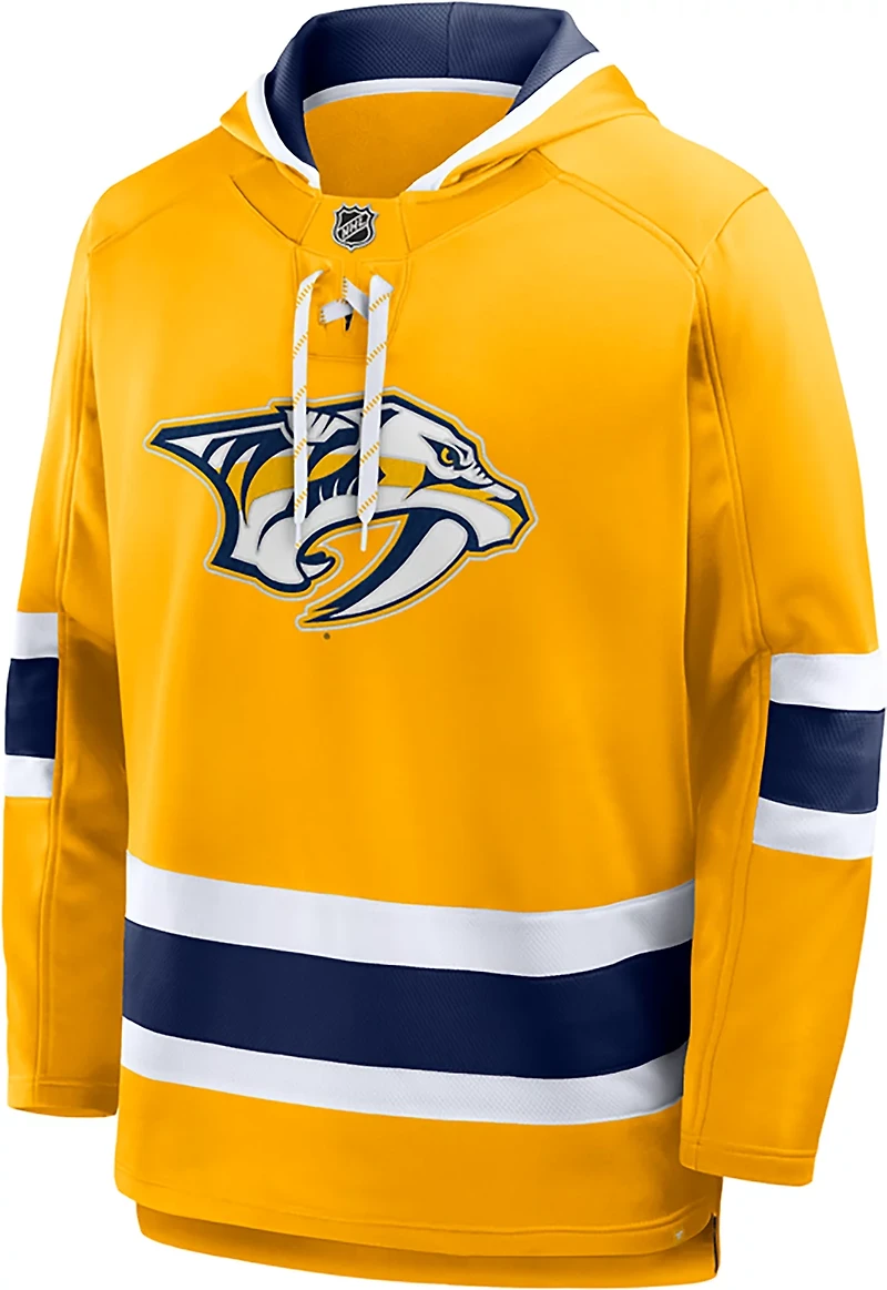 Fanatics Men's Nashville Predators Prime Time Fleece Lace Up Hoodie