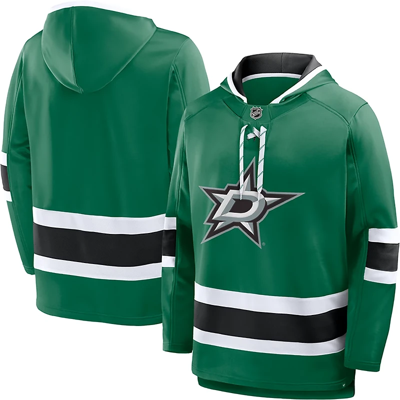 Fanatics Men's Dallas Stars Prime Time Fleece Lace Up Hoodie
