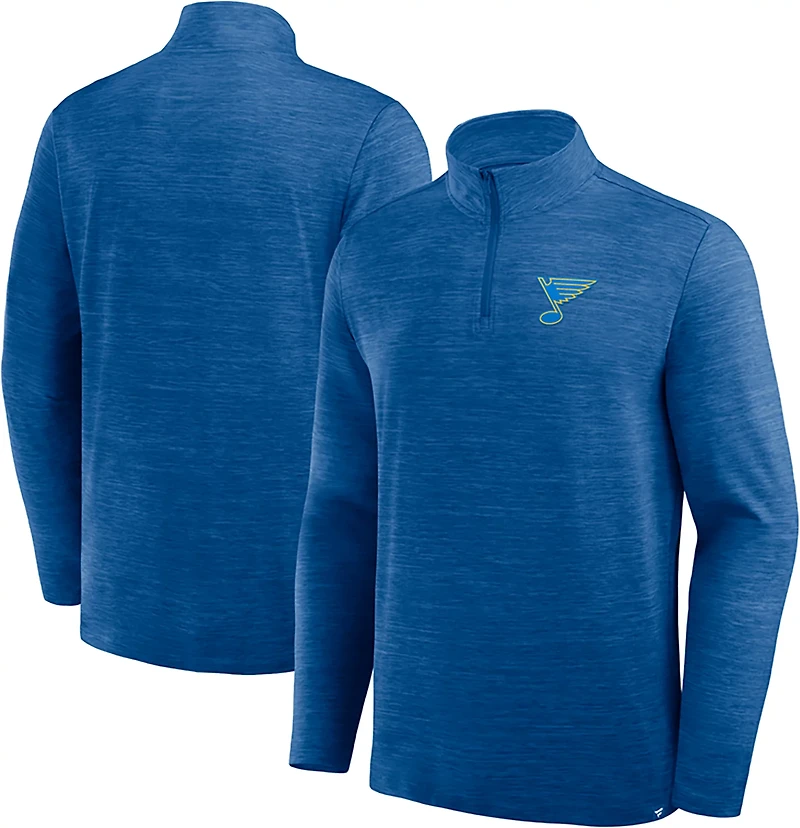 Fanatics Men's St. Louis Blues Boarding Clutch Poly 1/4-zip
