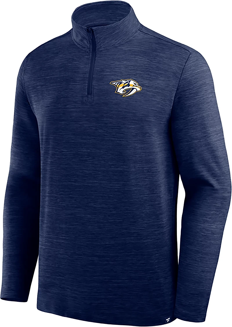 Fanatics Men's Nashville Predators Boarding Clutch Poly 1/4-zip
