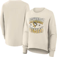 Fanatics Women's Pittsburgh Penguins Slice French Terry Crew Sweatshirt