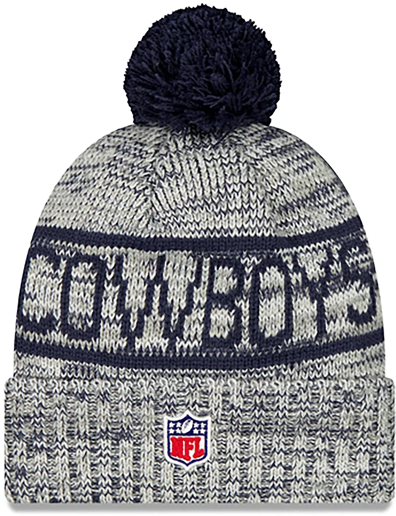 New Era Adults' Dallas Cowboys Sildeline Sport Knit Beanie