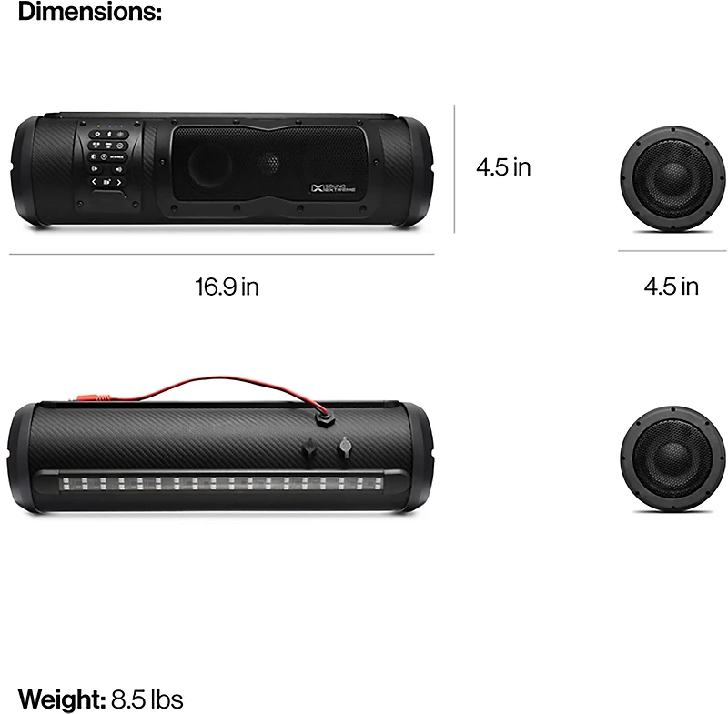 ECOXGEAR SE18E Sound Extreme Elite 18 in. Waterproof Speaker