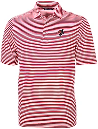 Cutter & Buck Men's Texas Tech Red Raiders Masked Rider Virtue Eco Pique Stripe Polo Shirt