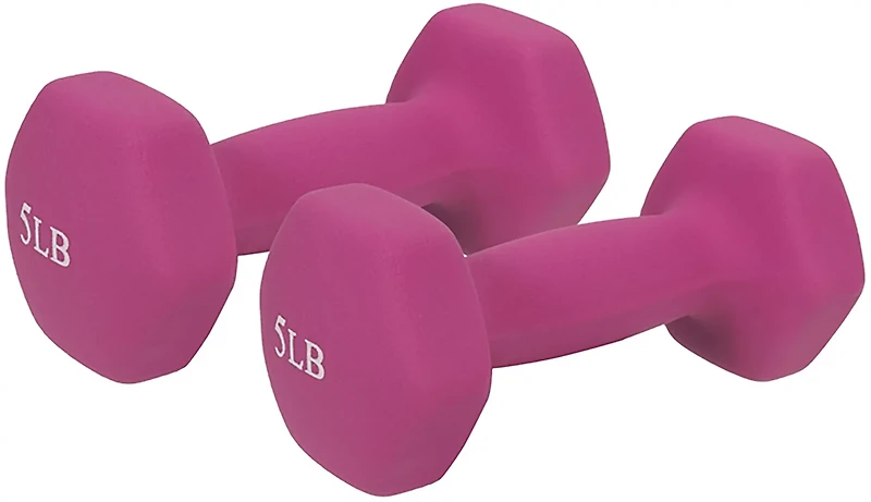 Sunny Health & Fitness Neoprene 5 lb. Dumbbell Pair