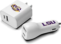 PBG Louisiana State University Tigers Dual USB Wall and Car Charger