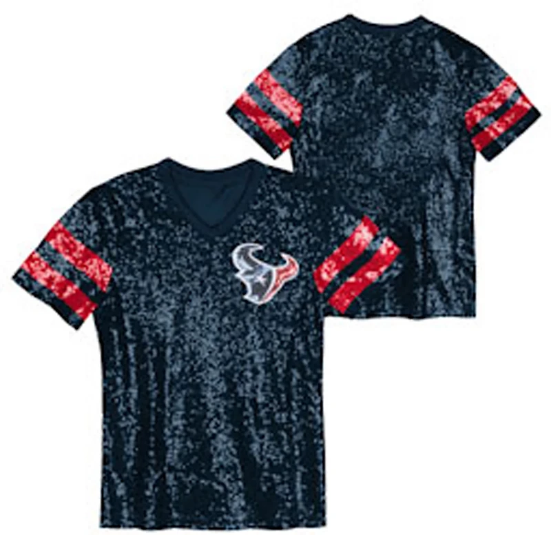Outerstuff Boys' Houston Texans Rumble Long Sleeve Graphic T-shirt