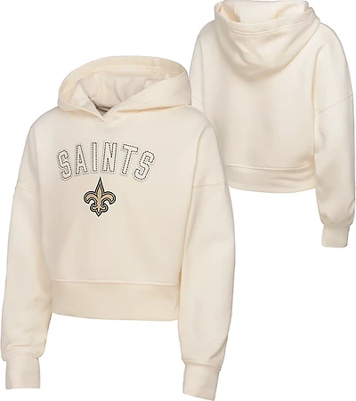 Outerstuff Girls' New Orleans Saints Blitz Long Sleeve Oversized Hoodie