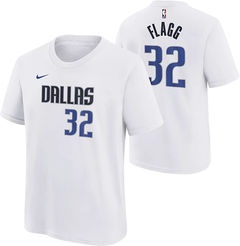 Nike Kids' Dallas Mavericks Cooper Flagg Association Name and Number Short Sleeve T-shirt