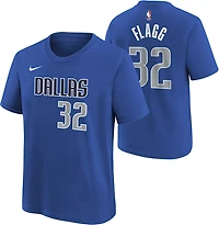 Nike Kids' Dallas Mavericks Cooper Flagg Icon Name and Number Short Sleeve T-shirt