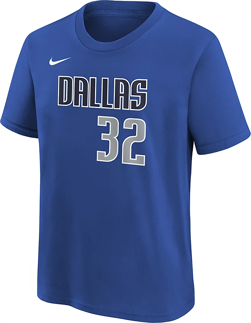 Nike Kids' Dallas Mavericks Cooper Flagg Icon Name and Number Short Sleeve T-shirt