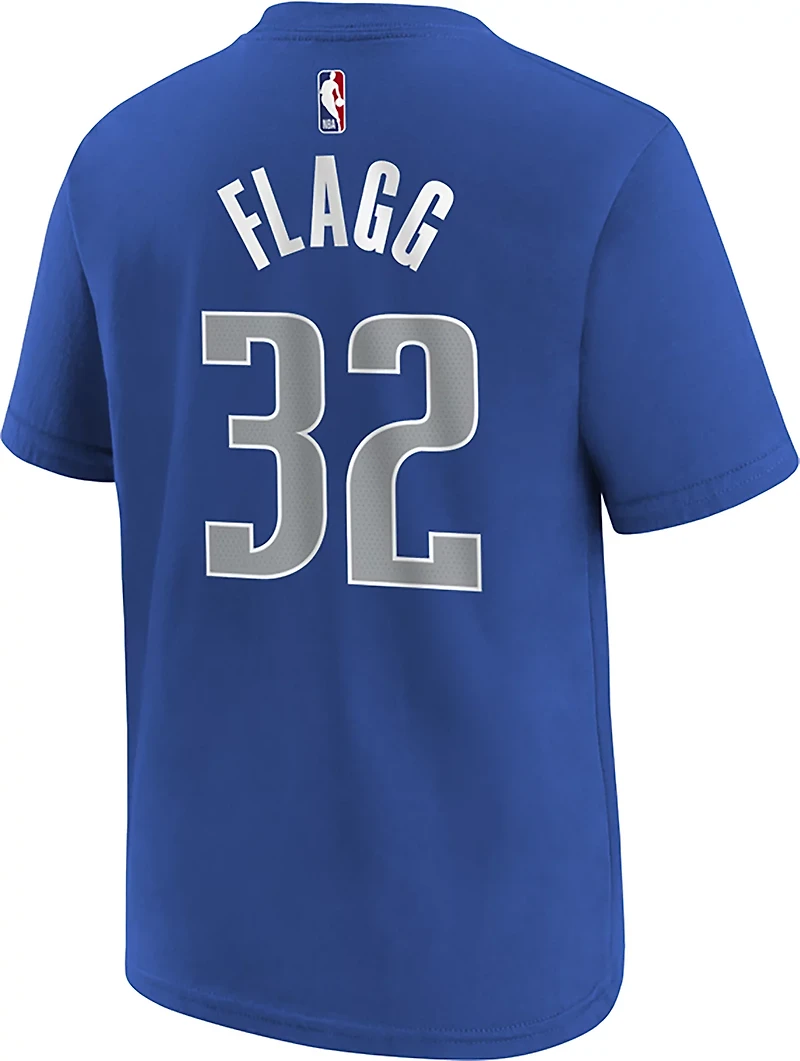 Nike Kids' Dallas Mavericks Cooper Flagg Icon Name and Number Short Sleeve T-shirt