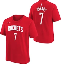 Nike Kids' Houston Rockets Kevin Durant Icon Name and Number Short Sleeve T-shirt