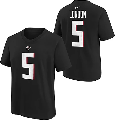Nike Kids' Atlanta Falcons Drake London Fuse Name and Number Short Sleeve T-shirt