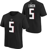 Nike Kids' Atlanta Falcons Drake London Fuse Name and Number Short Sleeve T-shirt