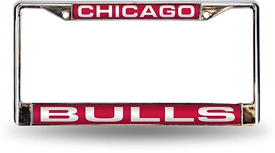 Tag Express Chicago Bulls Red Laser Chrome License Plate Frame